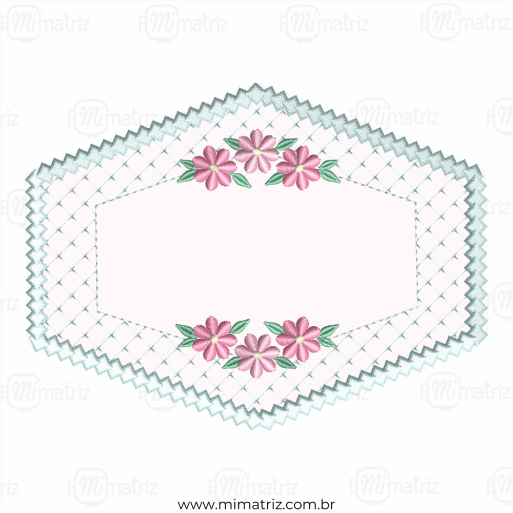 M1.000018 - Moldura Floral - Aplique