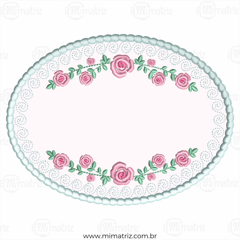 M1.000021 - Moldura Floral - Aplique