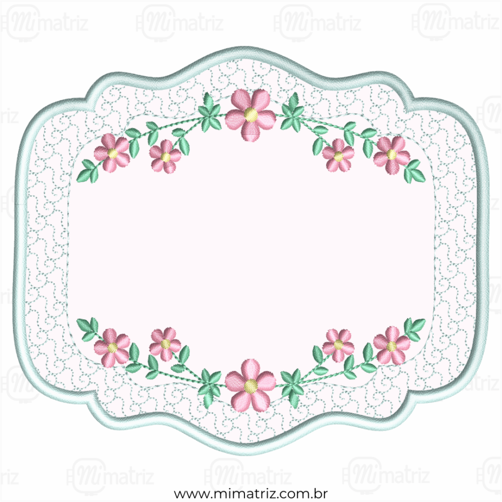 M1.000022 - Moldura Floral - Aplique