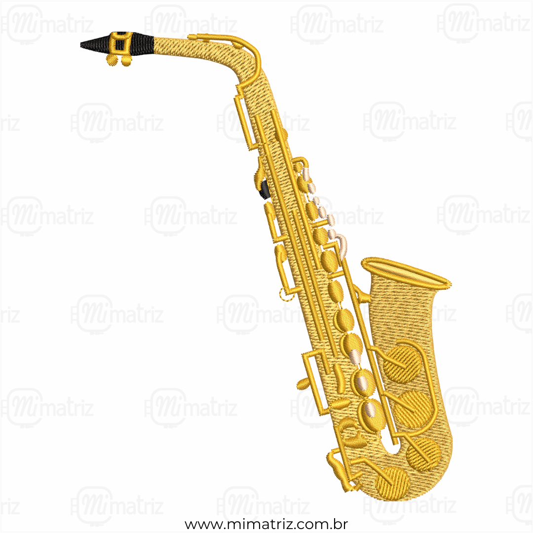 Matriz de Bordado Saxofone Alto - M.000016