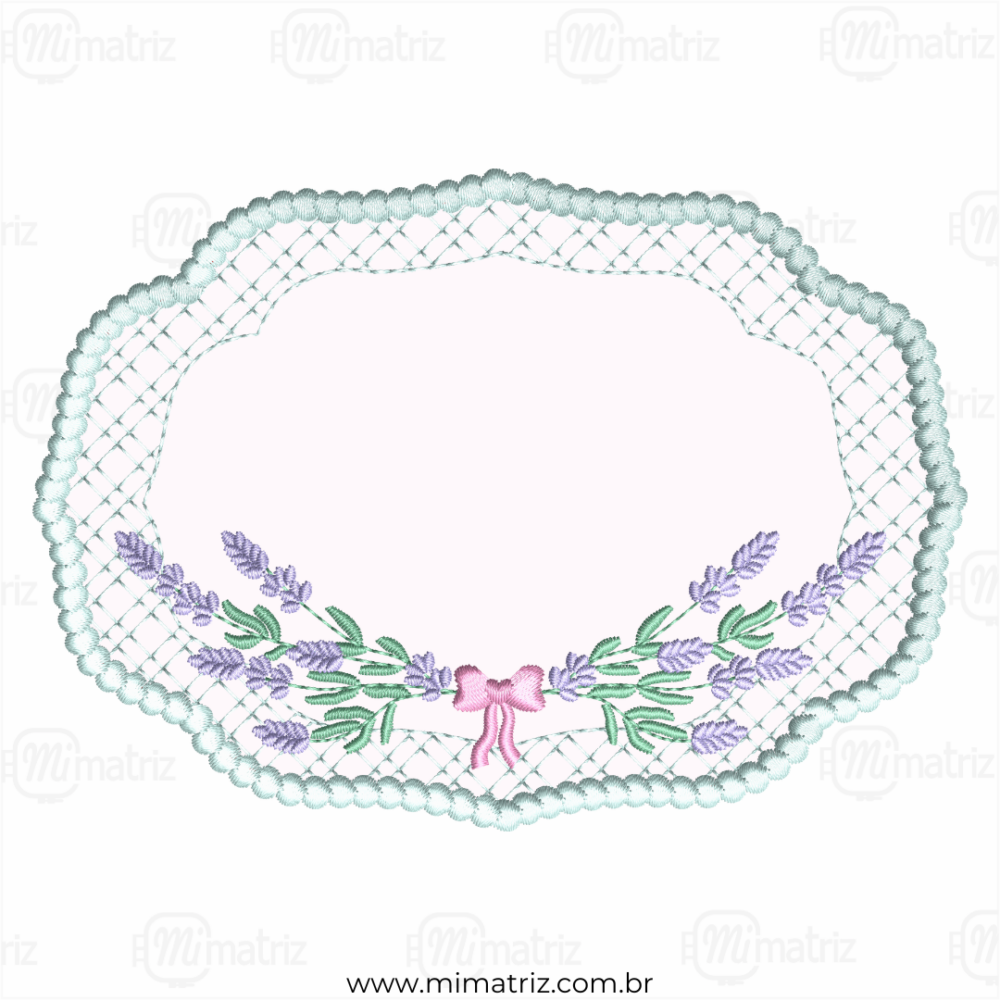 Matriz de Bordado Moldura Floral - Aplique - M.000020