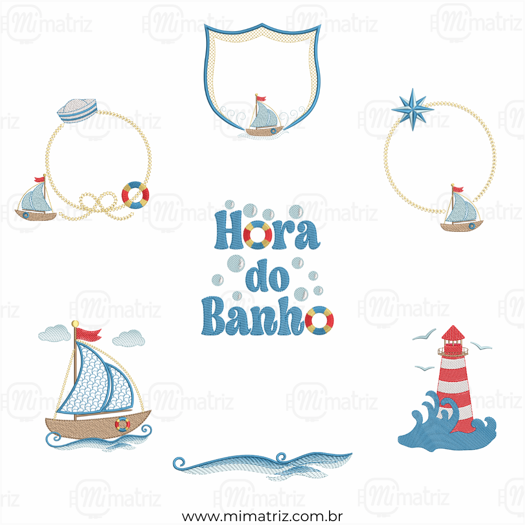 Coleção de Matrizes Náutico - Pontos Leves - C.000007