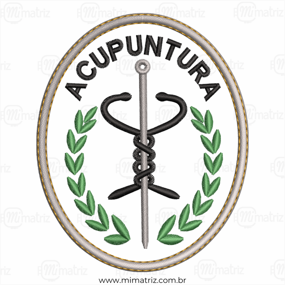 Matriz de Bordado Acupuntura - M.000177