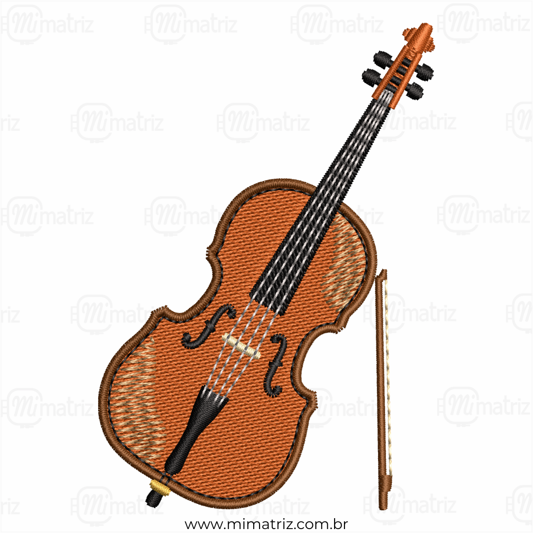 Matriz de Bordado Violoncelo - M.000186