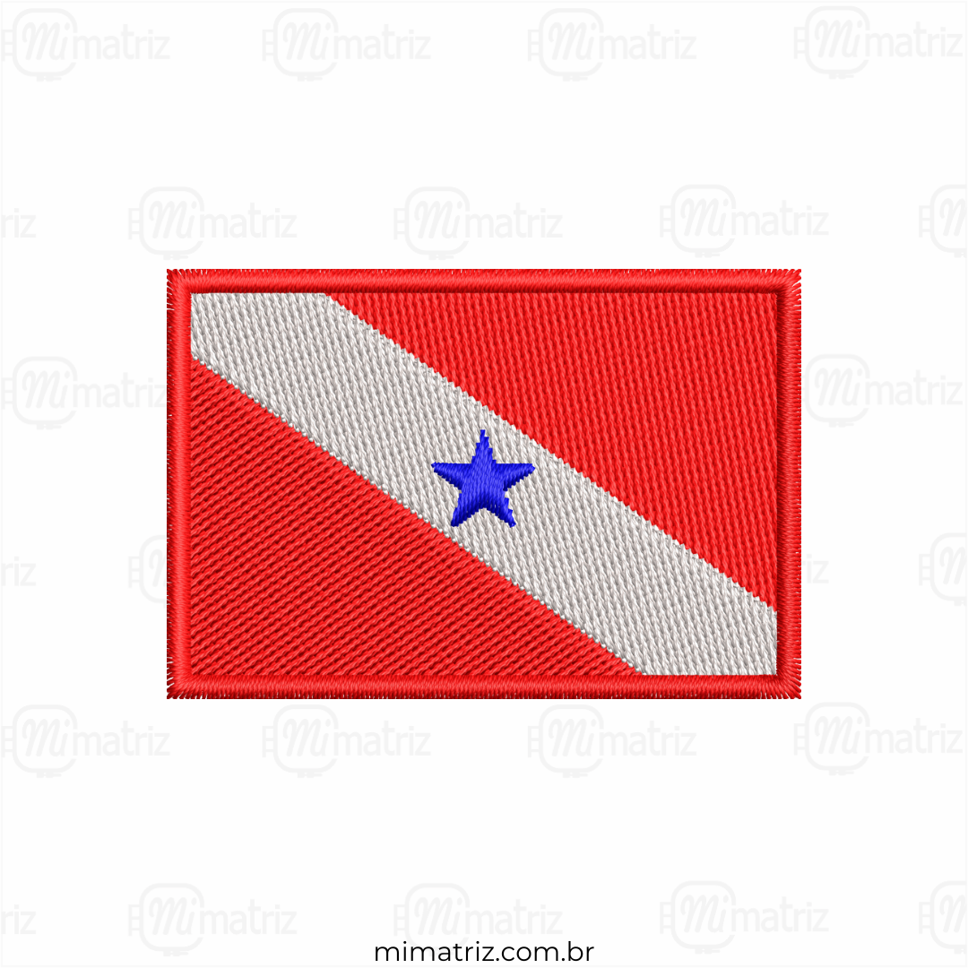 Matriz de Bordado Bandeira Estado do Pará - M.000202